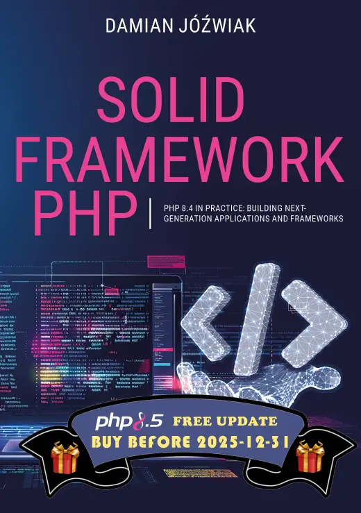 Okładka kursu: Współczesny SOLIDny Framework PHP – praktyczne tworzenie aplikacji PHP 8.4